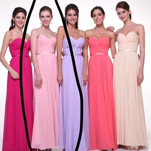 LONG SWEETHEART TWISTFRONT DRESS CINDERELLA DIVINE